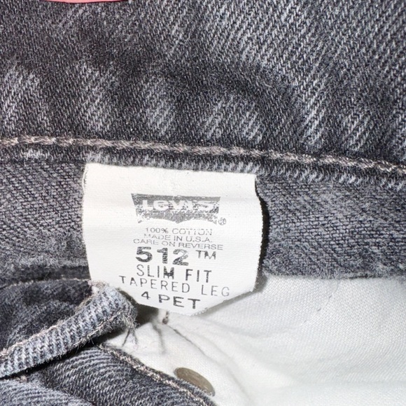 Levi’s Vintage 90s 512 Black Faded Jeans 4/25” - Picture 6 of 11